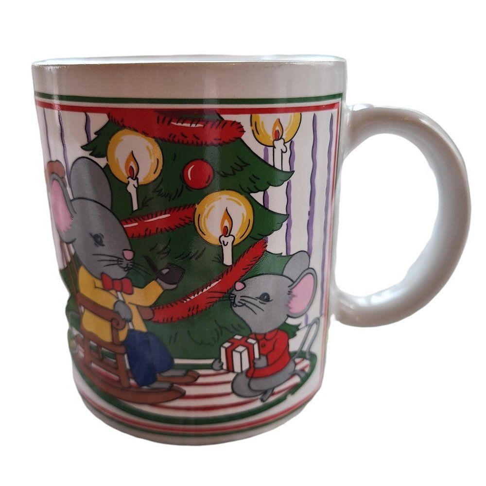 Coffee Mug Cup Lot - Vintage Christmas, Valentine, "D" Monogram, Dockside Dental - Picture 2 of 13